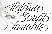 Algloria Script Variable Pro, a Script Font by Letter Fresh (Thumbnail 1 of 15)
