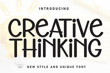 Creative Thinking | Script Font