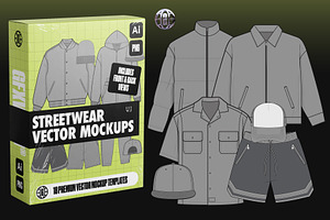 Streetwear Vector Mockups Vol. 1