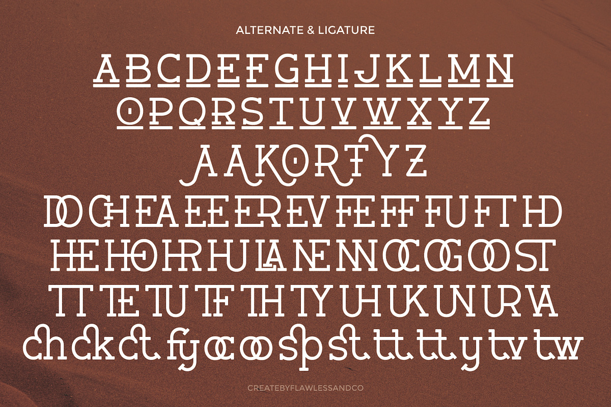 Verhole - Serif Slab Font, a Serif Font by Flawless And Co (Photo 10 of 10)