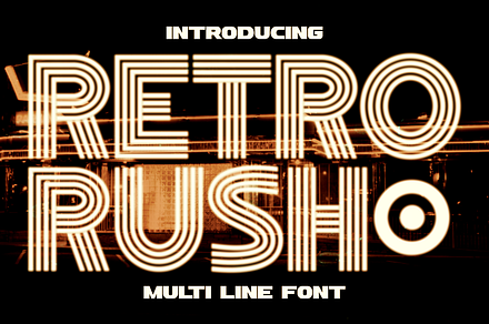 Retro Rush - Retro Font, a Font by PutraCetol Studio