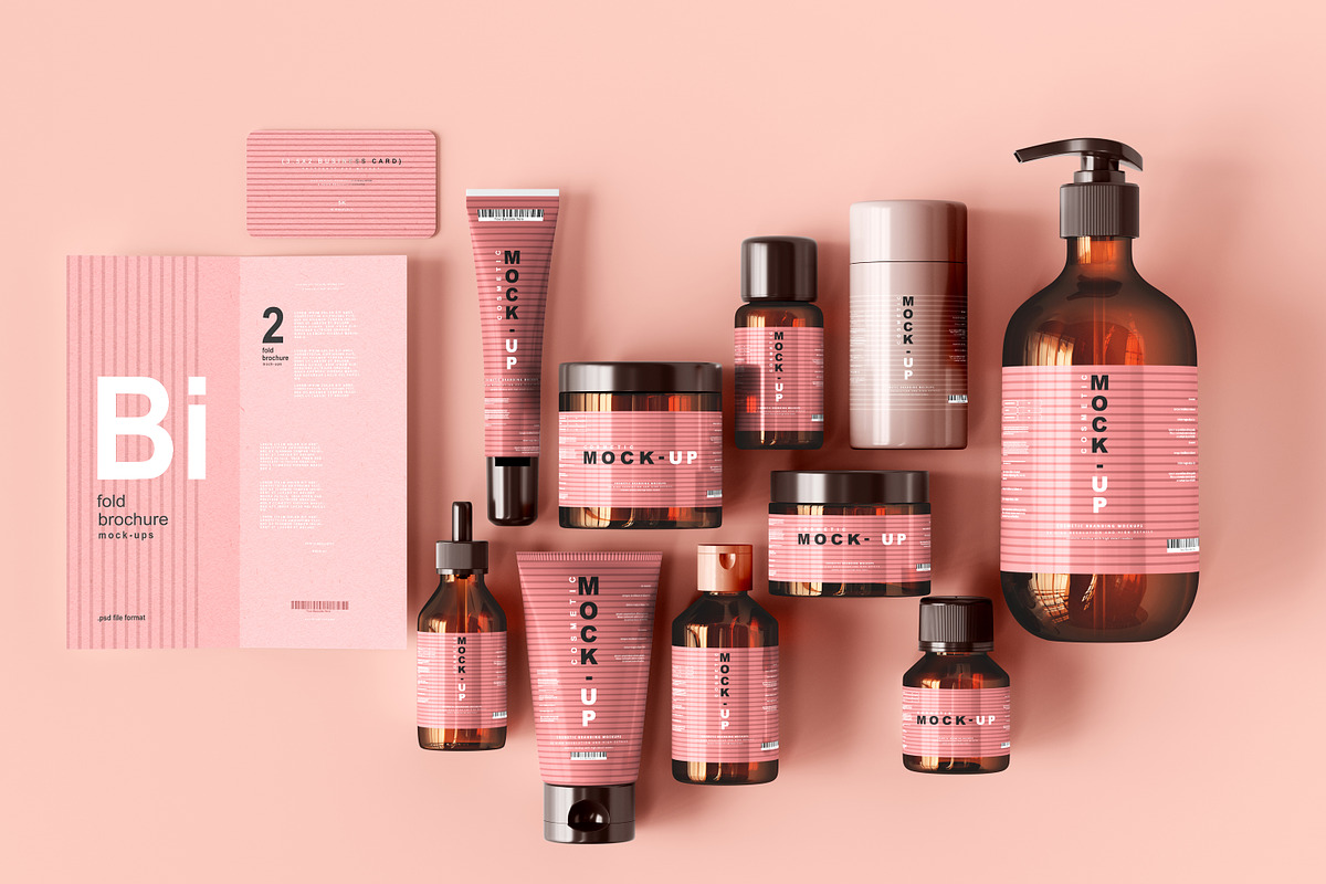 250+ Cosmetic Branding Mockup Bundle, a Cups & Container Mockup by pmvch (Photo 7 of 273)