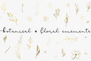 GOLD & BLACK INK BOTANICAL FLORALS, an Illustration by Wooly Pronto (Thumbnail 8 of 9)