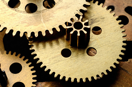Mechanism With Gears Featuring Gear Brass And Circle preview 6