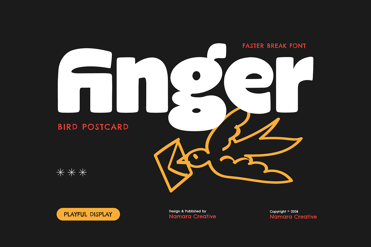 Faster Break - Bold Playful Display, a Sans Serif Font by Namara Creative Studio (Photo 10 of 11)