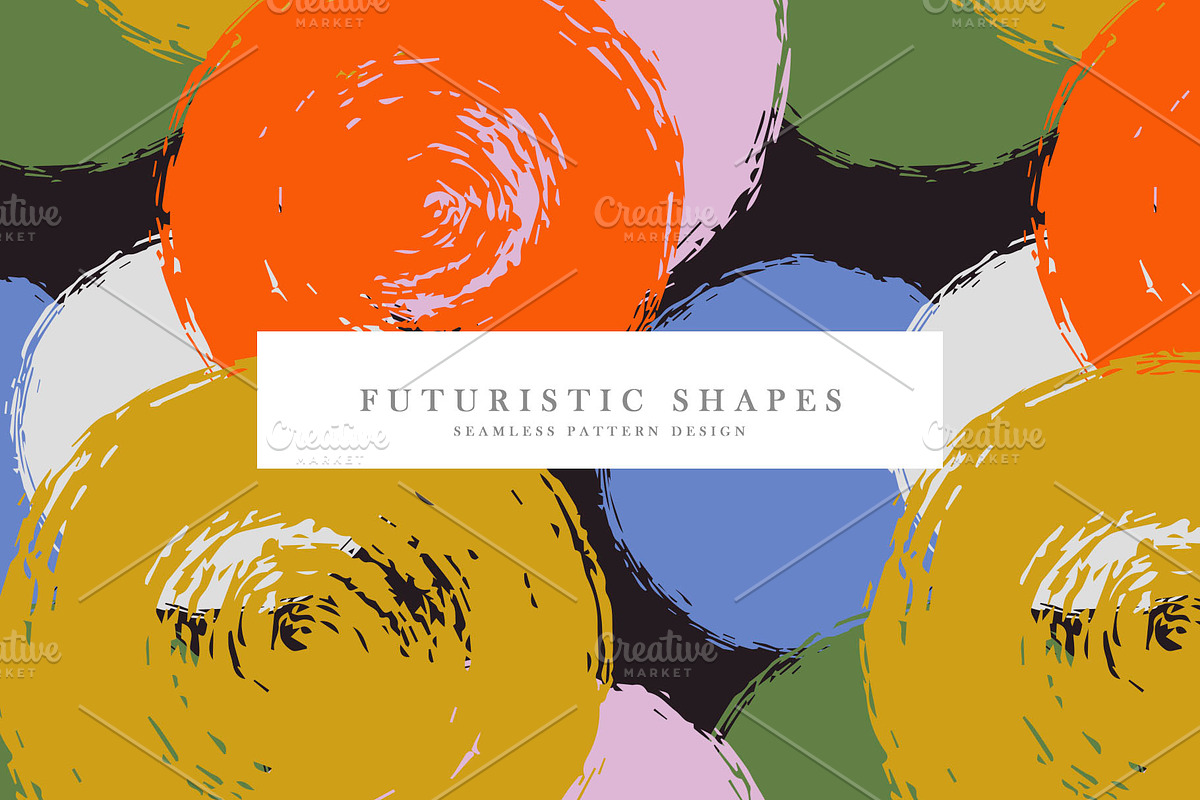 Futuristic Shapes, a Pattern Graphic by Nadezda