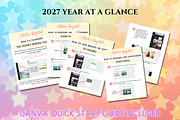 2027 Yearly at a Glance - Canva, a Templates & Theme by Adalin Shop (Thumbnail 11 of 12)