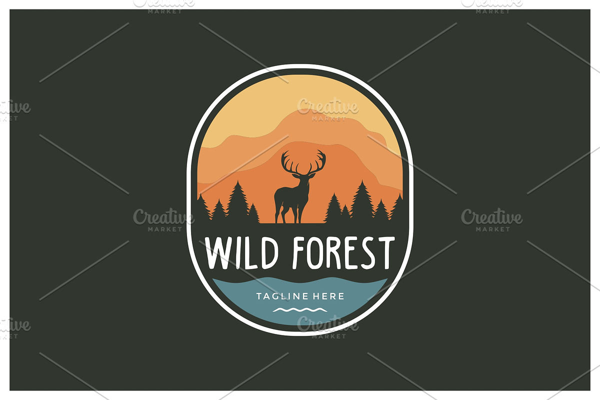Travel badge outdoor design, a Branding & Logo Template by jundio studio