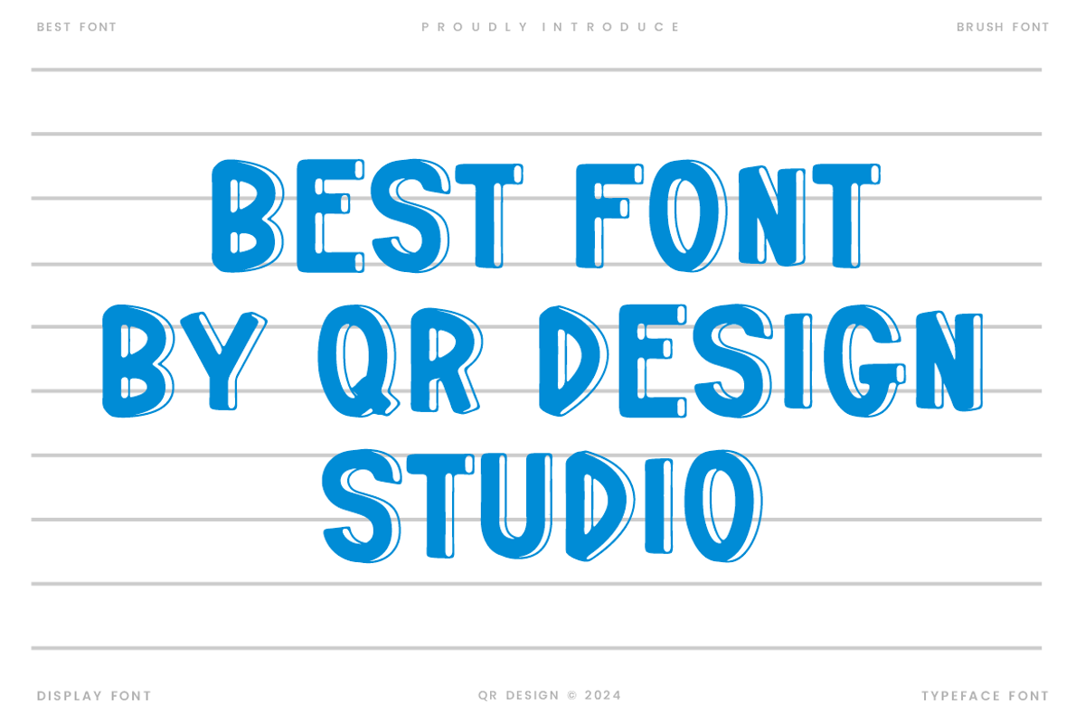 School Holidaye - Playful Font, a Sans Serif Font by QR Design Studio (Photo 3 of 6)