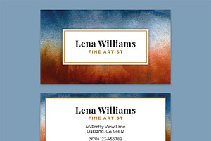 Watercolor Business Card Artwork