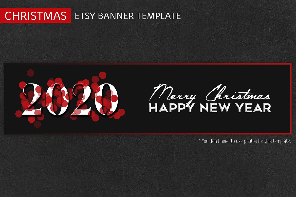 ETSY Christmas Banner Template, a Templates & Theme by illycreative (Photo 11 of 16)