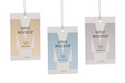 Clothes label tag blank white mockup, an Advertising Mockup by Olha Klein (Thumbnail 1 of 3)