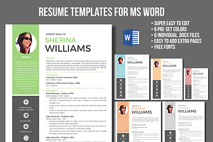 Icon Photo Modern Resume Template