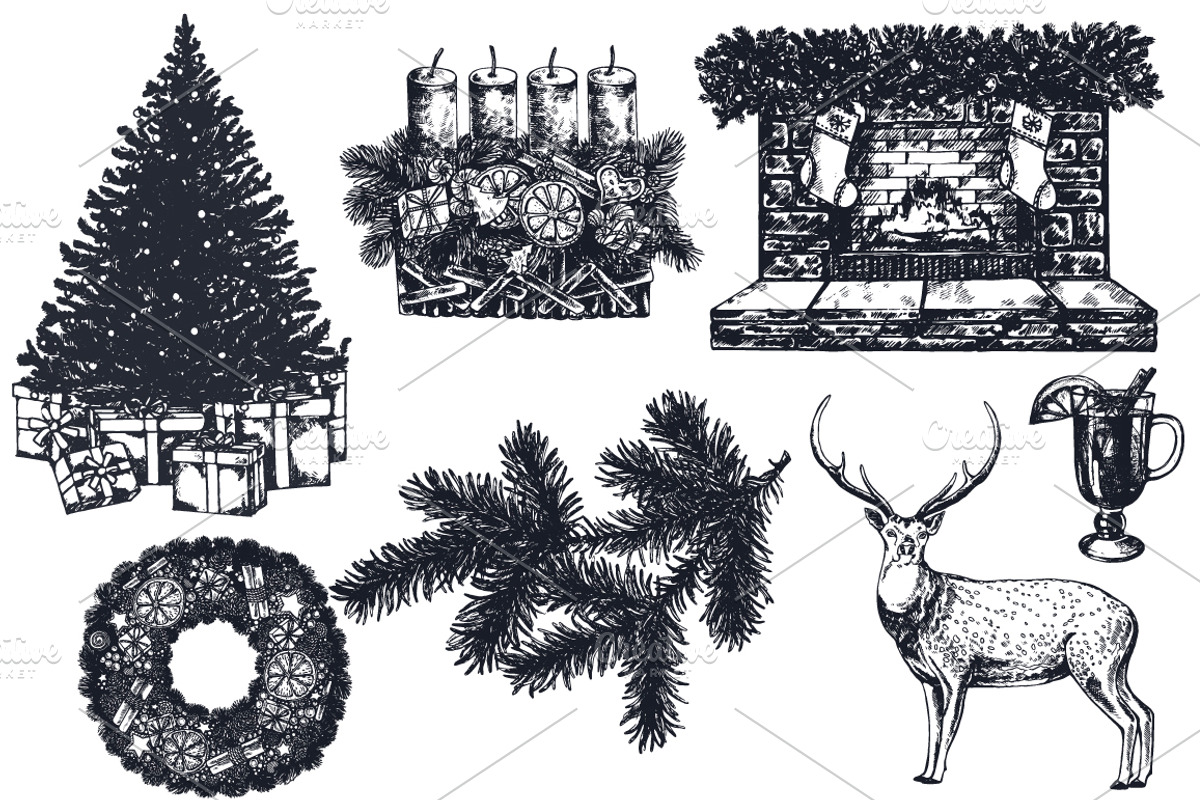 Christmas, a Decorative Illustration by Ecaterina Sciuchina (Photo 6 of 14)
