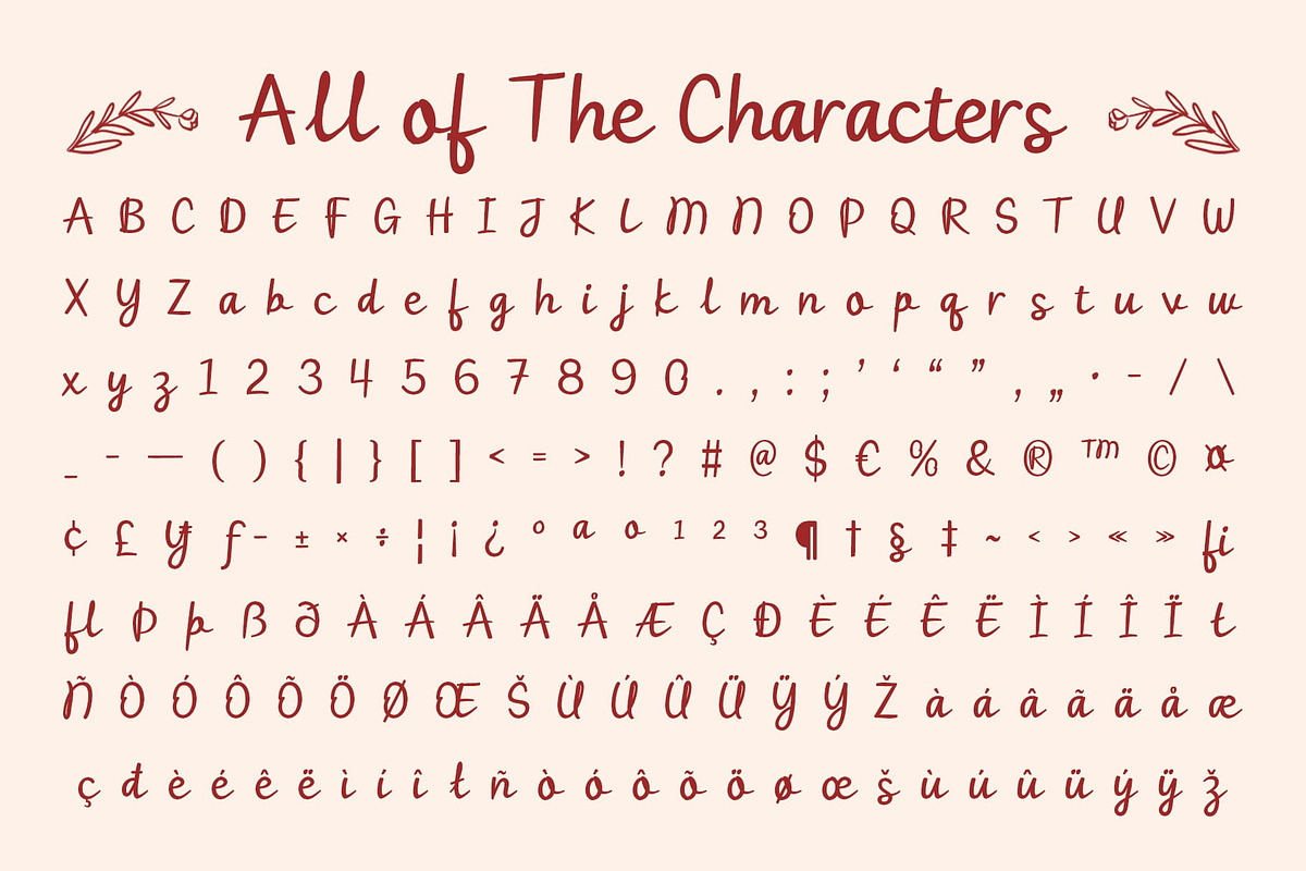 CS Ricotta- Handwritten Script Font, a Script Font by Craft Supply Co. (Photo 8 of 8)