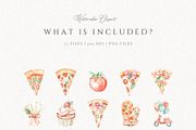 Pizza Shower Cute Pizzeria Animals, a Food Illustration by Invite to Clipart (Thumbnail 6 of 8)