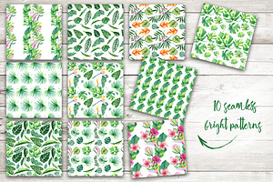 Tropical Paradise Watercolor Set