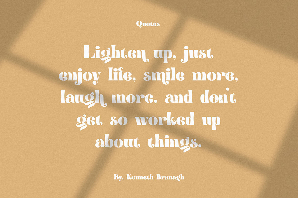 Brenham - Trendy Serif Font, a Serif Font by Cruzine (Photo 3 of 8)