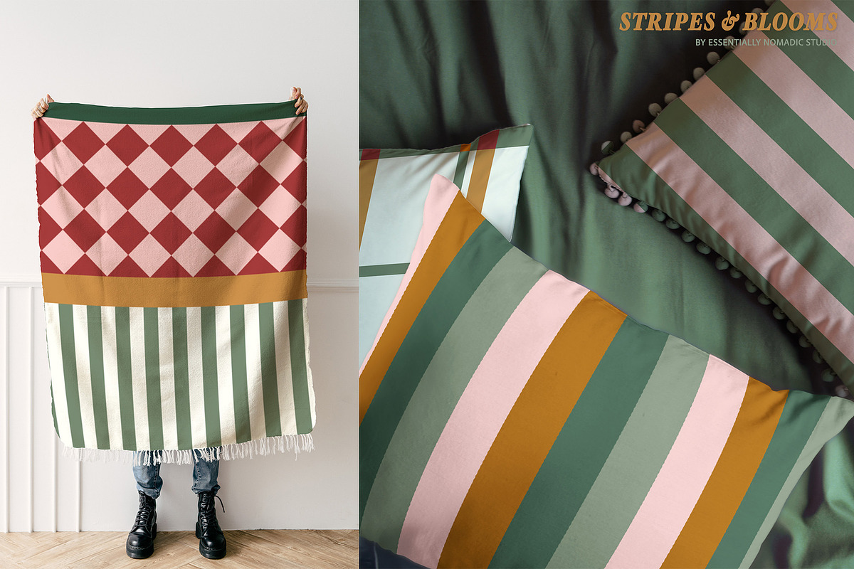 Stripes, Plaids & Floral Pattern, a Pattern Graphic by Essentially Nomadic (Photo 6 of 11)