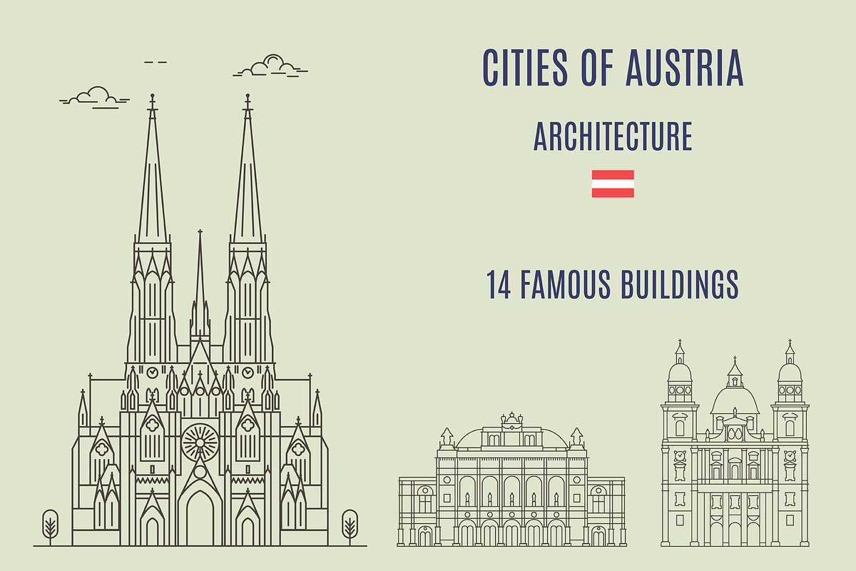 Famous Places in Austria, an Object Graphic by Stoker-13