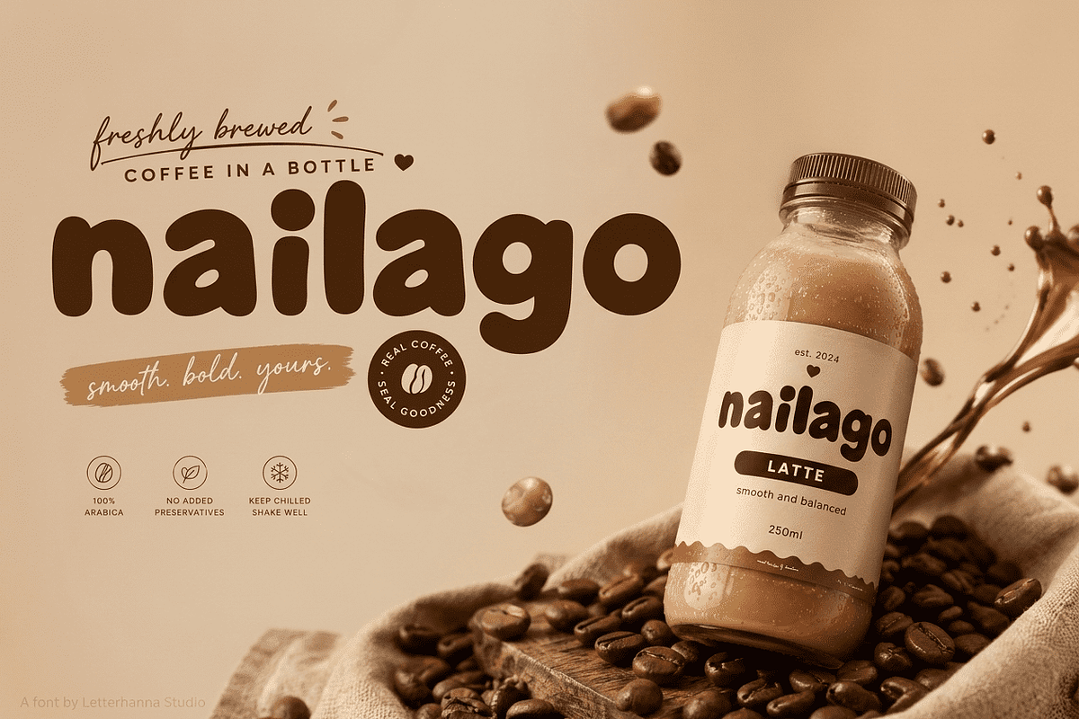 Cutepunch Bold Bubbly Cute Font, a Sans Serif Font by Letterhanna Studio (Photo 3 of 9)