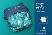 Reusable Cloth Diaper Mockup, a Product Mockup by Designertale (Thumbnail 1 of 9)