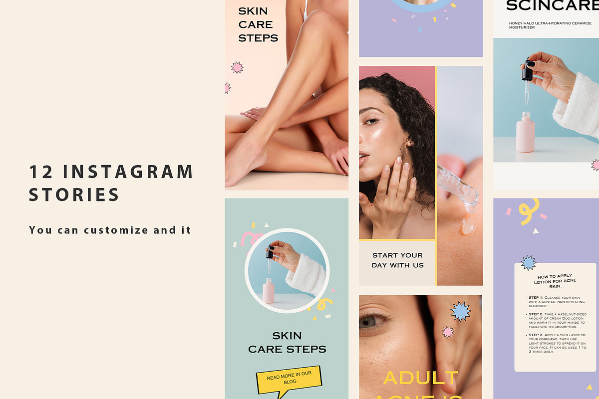 Canva Confetti Instagram Templates, a Social Media Template by anastasiia.art (Photo 3 of 4)