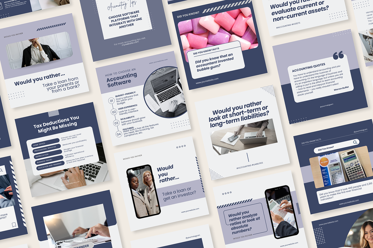 Accountant Posts - Canva Templates, a Social Media Template by Viral Content Design (Photo 14 of 15)