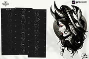 Procreate / Neo-traditional Ladies, a Brush Add-On by Studio.Valhalla (Thumbnail 10 of 11)