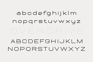 Overdrive - Elite Automotive Font