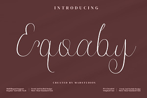 Eqoaby Script Fonts