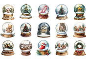 Christmas Snow Globe Sublimation, an Illustration by Designking (Thumbnail 3 of 5)