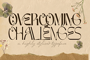 OVERCOMING CHALLENGES FONT, a Sans Serif Font by 177Studio (Thumbnail 1 of 8)