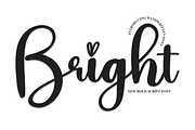 Bright | Script Font, a Script Font by Scratchones (Thumbnail 1 of 8)