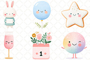 Cute New Year Clip Art, an Illustration by Black Bird Studio (Thumbnail 5 of 6)