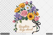 Boho Flowers Motivational Bundle, an Illustration by Actual Pixel (Thumbnail 15 of 21)