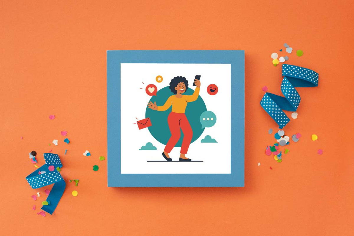 12 Happy Man Woman in Digital World, a Person Illustration by jongcreative (Photo 7 of 7)