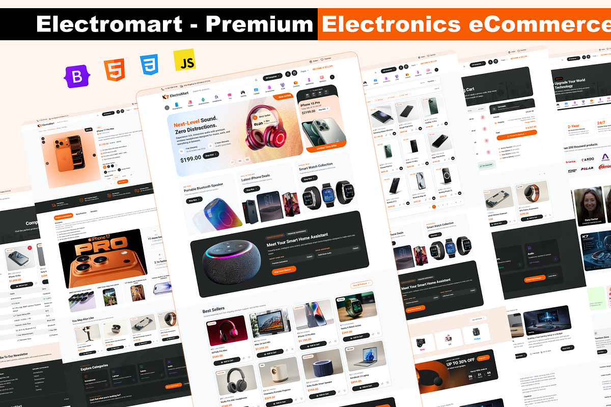 ElectroMart - eCommerce Template, a HTML Template by Codeflicks (Photo 1 of 2)