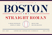Boston Straight Roman – Display Font, a Serif Font by Lilithcollageart (Thumbnail 8 of 20)