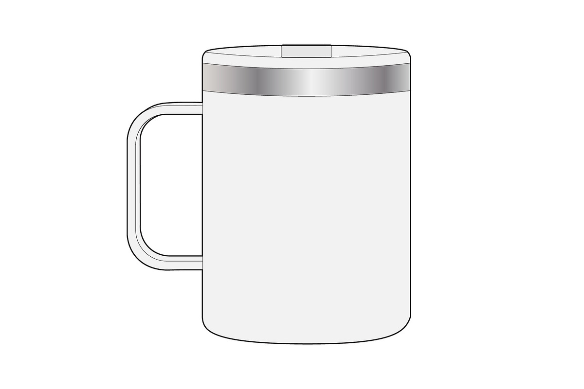 Travel Coffee Mug Mockup Vector CAD, a Cups & Container Mockup by PATTERNBASE (Photo 2 of 3)