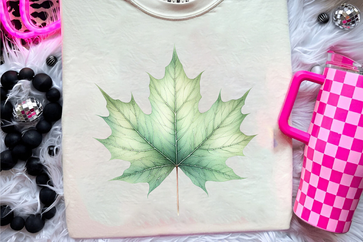 Mint Fresh Green Autumn Clipart, an Illustration by CreationArt (Photo 9 of 9)