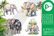 Cute Elephant Sublimation PNG, an Animal Illustration by Artnoy (Thumbnail 14 of 18)