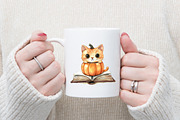 Cute Halloween Reading Clipart, an Illustration by designcity5 (Thumbnail 4 of 5)