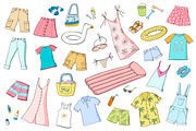 Summertime illustration set, an Object Illustration by Illustrationsforteachers (Thumbnail 2 of 3)