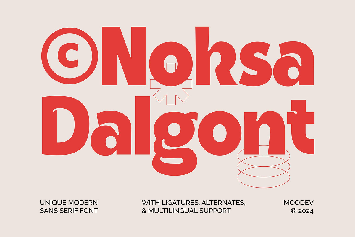 Noksa Dalgont - Modern Sans Font, a Sans Serif Font by Imoodev (Photo 1 of 6)