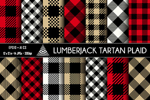 Vector Lumberjack Tartan Plaid