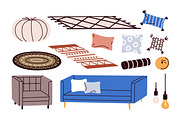 Modern furniture set. Home decor, an Object Illustration by Good Studio (Thumbnail 2 of 7)