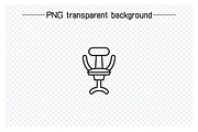 Chair Icons Line Illustration, an Outline Icon by Designfour (Thumbnail 6 of 7)