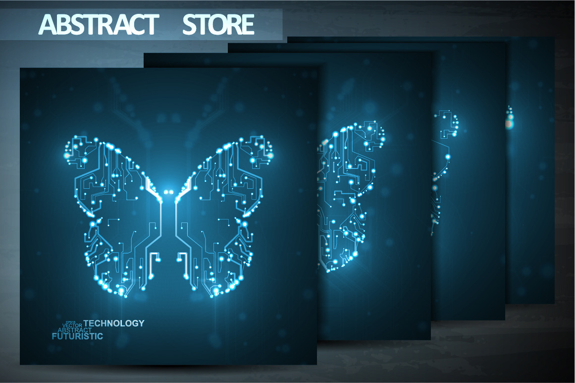 Abstract butterfly illustration, a Background Graphic by majcot