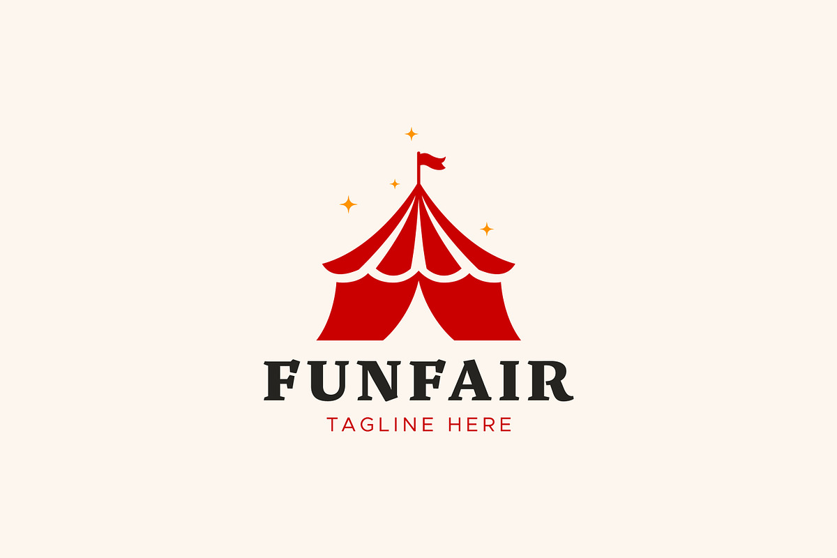 Funfair Logo Circus Tent and Festive, a Branding & Logo Template by Signatoro (Photo 1 of 3)